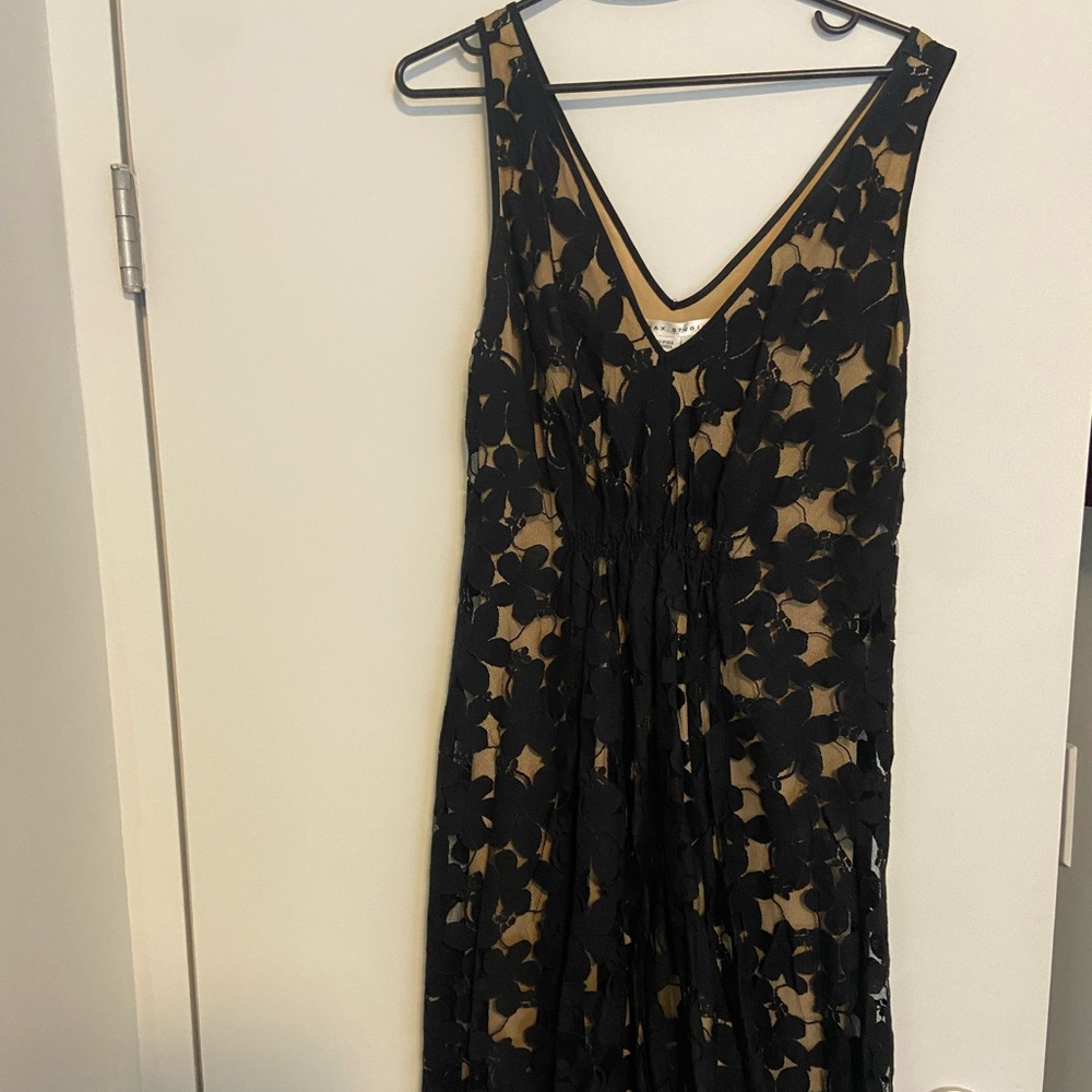 Max Studio - size M black lace overlay dress